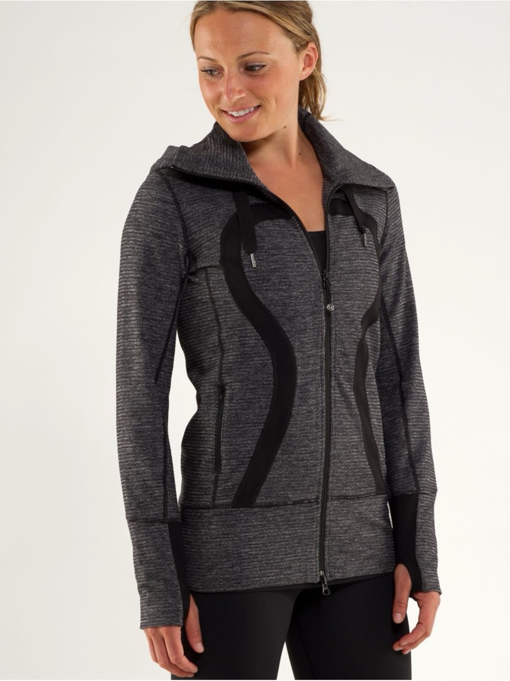 lululemon define jacket Gray Zip-Up Hooded Jackets women size 6 and like new.